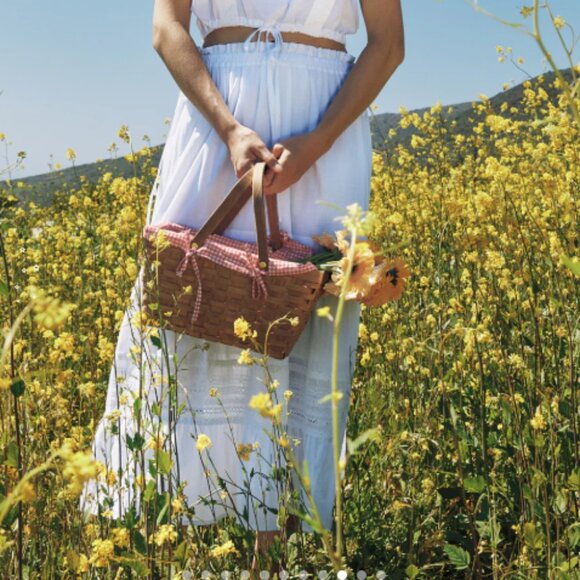 Eleanor Skirt Lisa Says Gah - Dove - SMALL ONLY - Picture 3 of 5